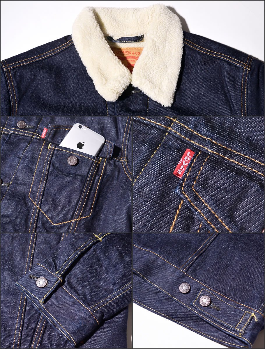 USモデル LEVI'S リーバイス シェルパトラッカージャケット 70598 ボアデニムジャケット SHERPA TRUCKER JACKET