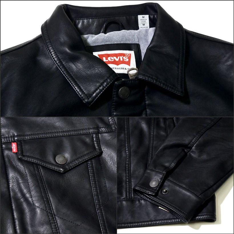 Levis レザージャケット メンズ フリース LM7RU638 大きいサイズ 2018秋冬 新作