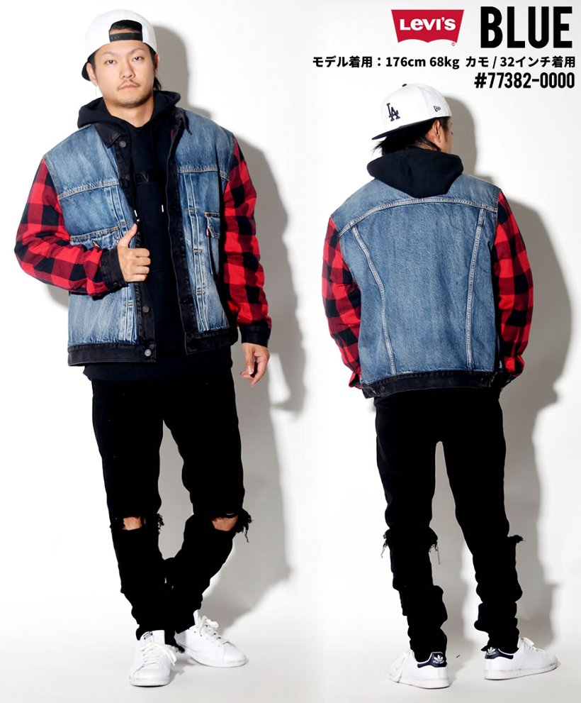 リーバイス プレミアム レイヤード風デニムジャケット USモデル LEVI'S PREMIUM 77382-0000 メンズ デニム