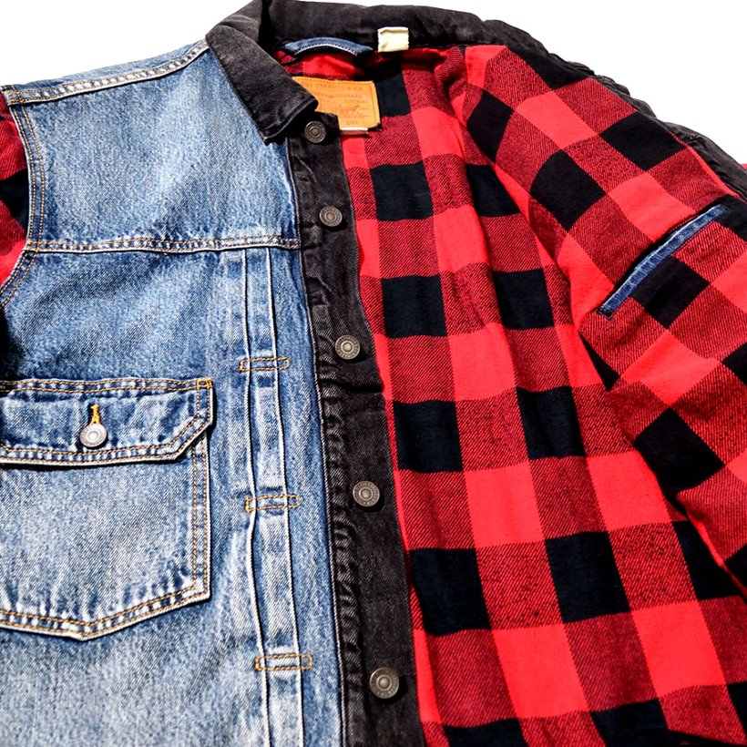 リーバイス プレミアム レイヤード風デニムジャケット USモデル LEVI'S PREMIUM 77382-0000 メンズ デニム