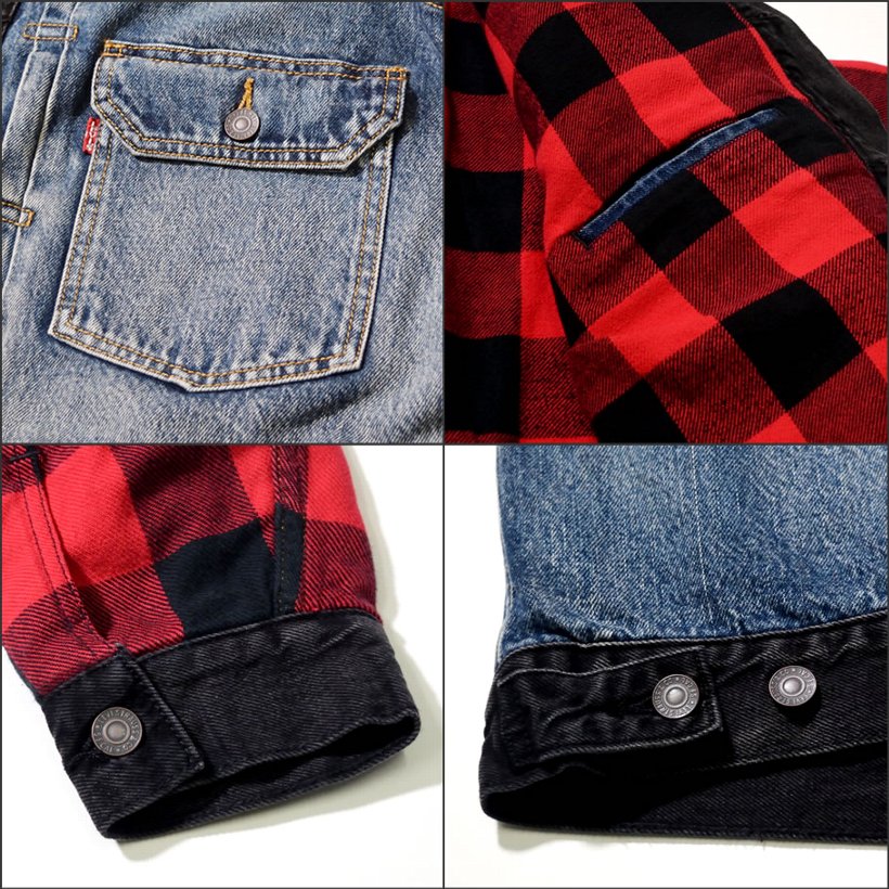 リーバイス プレミアム レイヤード風デニムジャケット USモデル LEVI'S PREMIUM 77382-0000 メンズ デニム