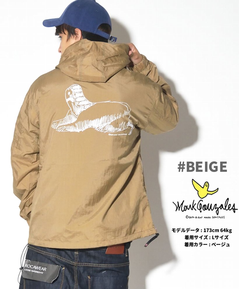 マークゴンザレス アノラック メンズ ナイロンジャケット MARK GONZALES 2G5-8912 スケーターブランド 大きいサイズ 2017秋冬 新作