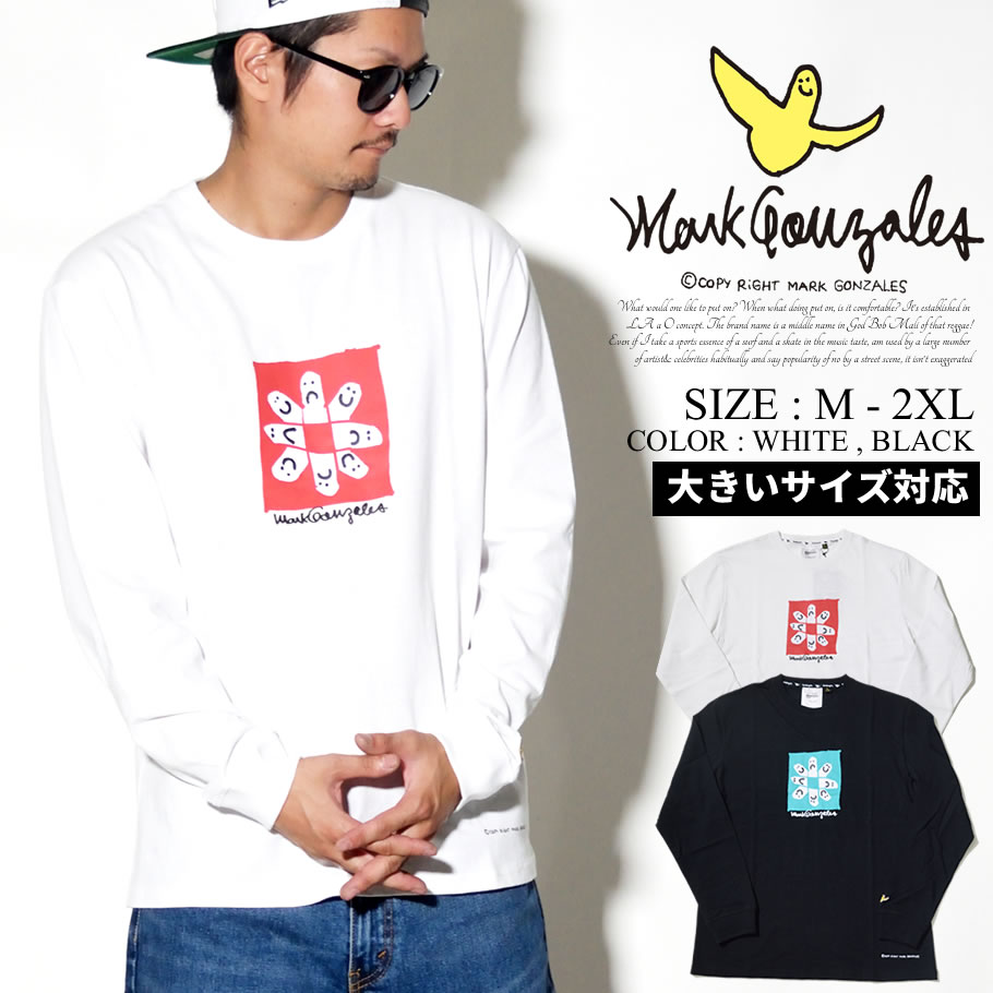 マークゴンザレス Tシャツ メンズ 長袖 秋冬 おしゃれ ブランド プリント 2G7-9302 大きいサイズ 2018秋冬 新作