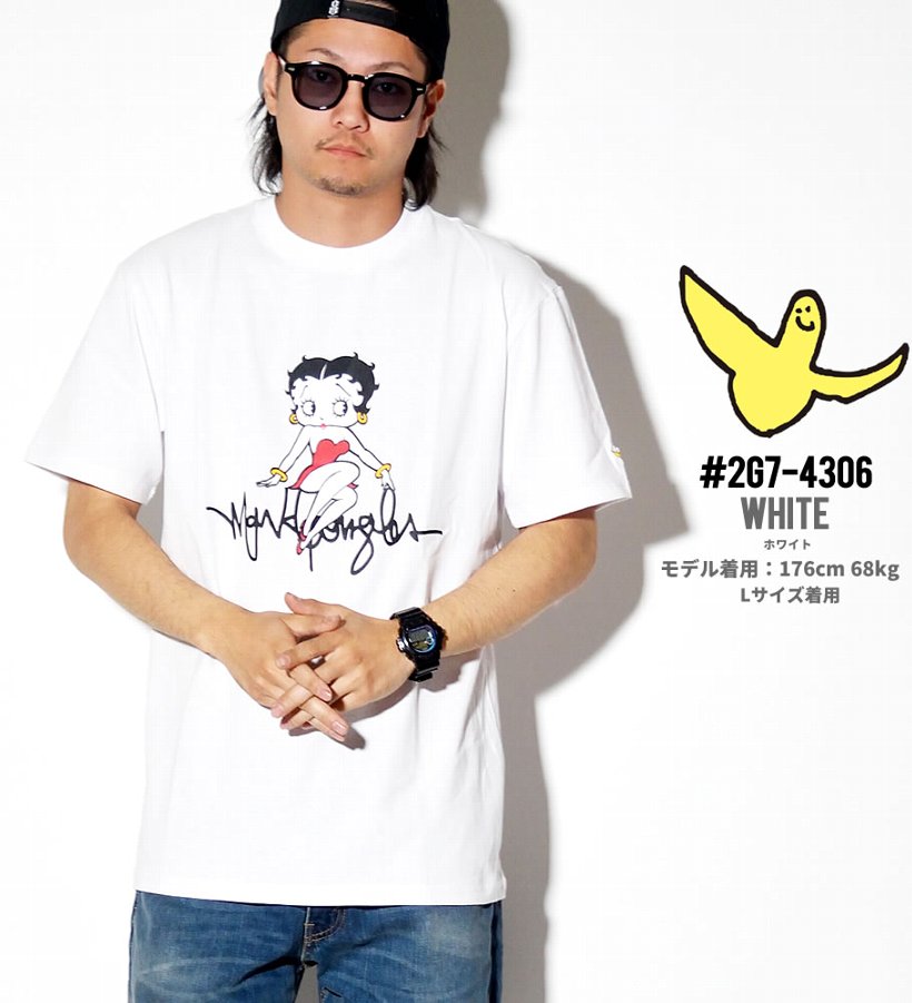 ベティブープ コラボ Tシャツ メンズ 半袖 2G7-4306 ストリート系 ヒップホップ カジュアル ファッション 服 通販