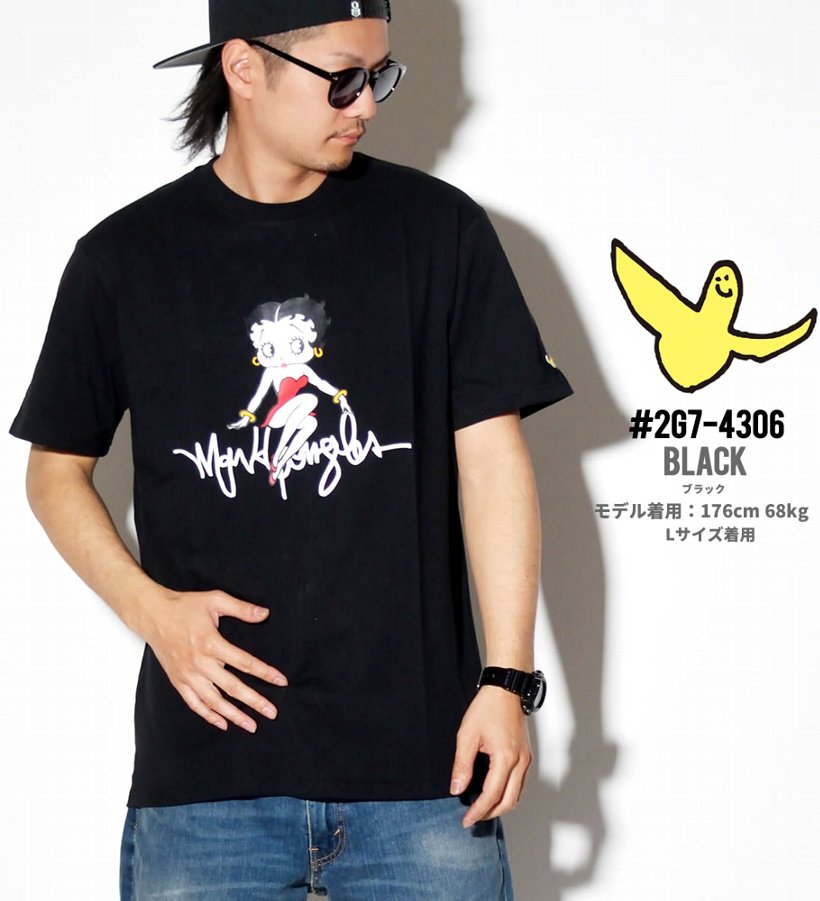 ベティブープ コラボ Tシャツ メンズ 半袖 2G7-4306 ストリート系 ヒップホップ カジュアル ファッション 服 通販