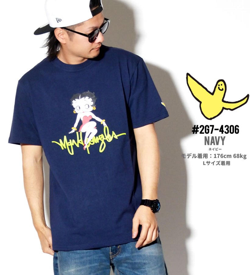ベティブープ コラボ Tシャツ メンズ 半袖 2G7-4306 ストリート系 ヒップホップ カジュアル ファッション 服 通販