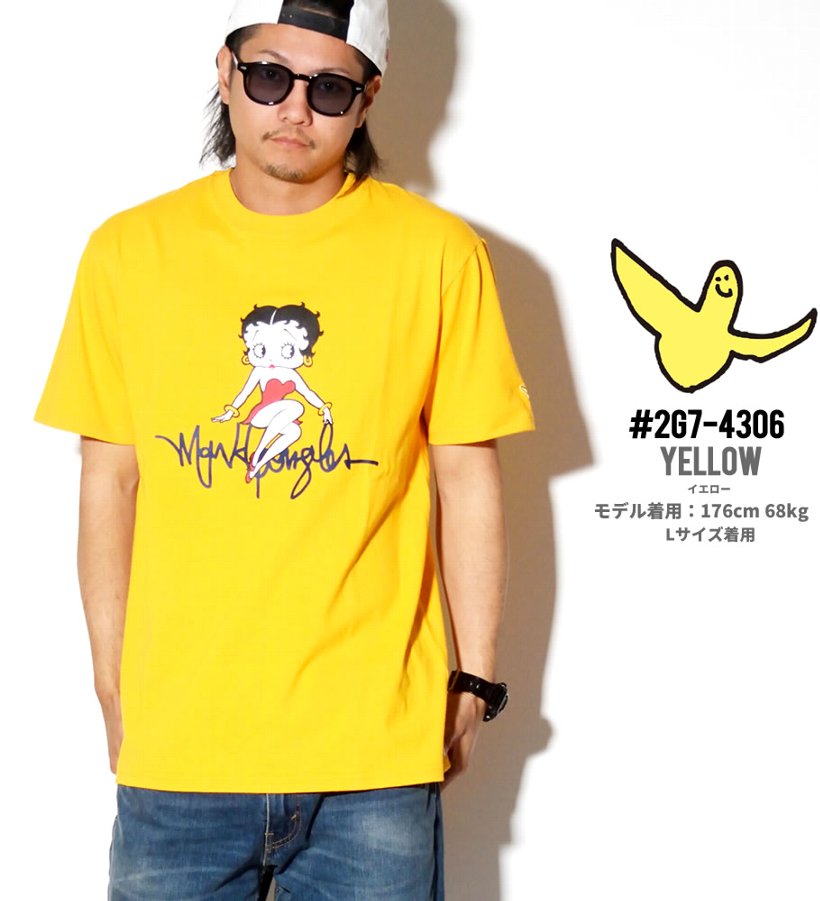 ベティブープ コラボ Tシャツ メンズ 半袖 2G7-4306 ストリート系 ヒップホップ カジュアル ファッション 服 通販