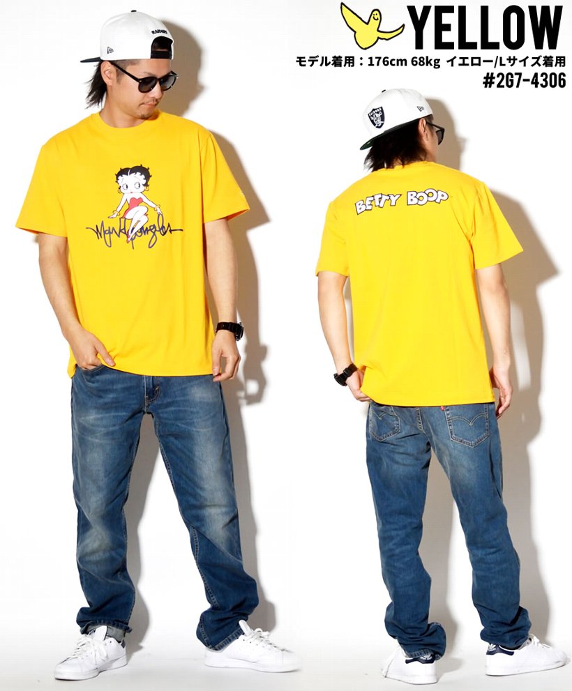 ベティブープ コラボ Tシャツ メンズ 半袖 2G7-4306 ストリート系 ヒップホップ カジュアル ファッション 服 通販