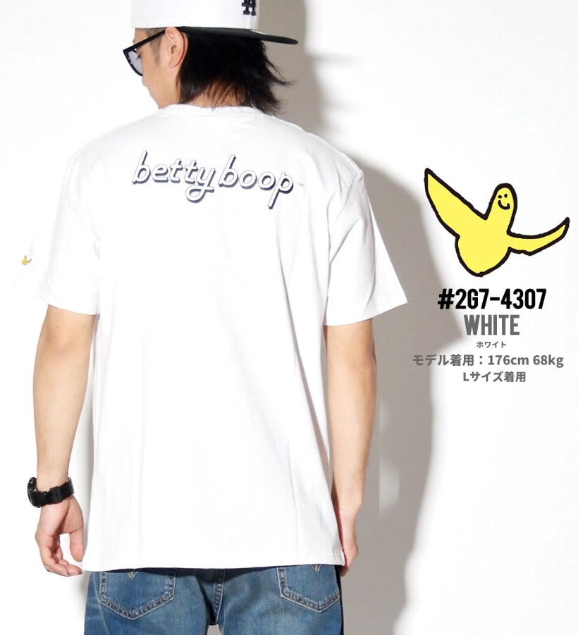 ベティブープ コラボ Tシャツ メンズ 半袖 2G7-4307 ストリート系 ヒップホップ カジュアル ファッション 服 通販