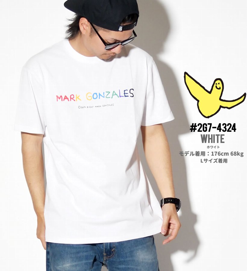 Mark Gonzales マークゴンザレス Tシャツ メンズ 半袖 カラフル ネームロゴ Sk8 スケーター スケート ストリート系 ファッション 2g7 4324 服 通販