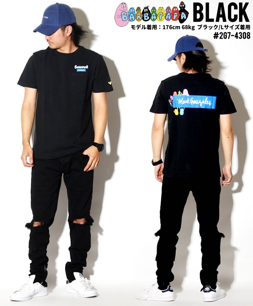 バーバパパ Tシャツ メンズ 半袖 2G7-4308 キャラクター ストリート系 ヒップホップ b系 ファッション 服 通販