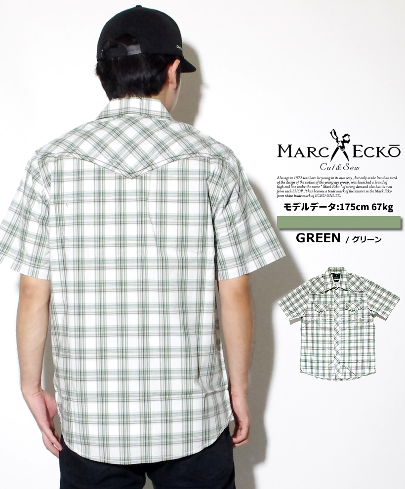 Mサイズ マークエコー MARCECKO シャツ 半袖 ストリート系 B系 ファッション 大きいサイズ
