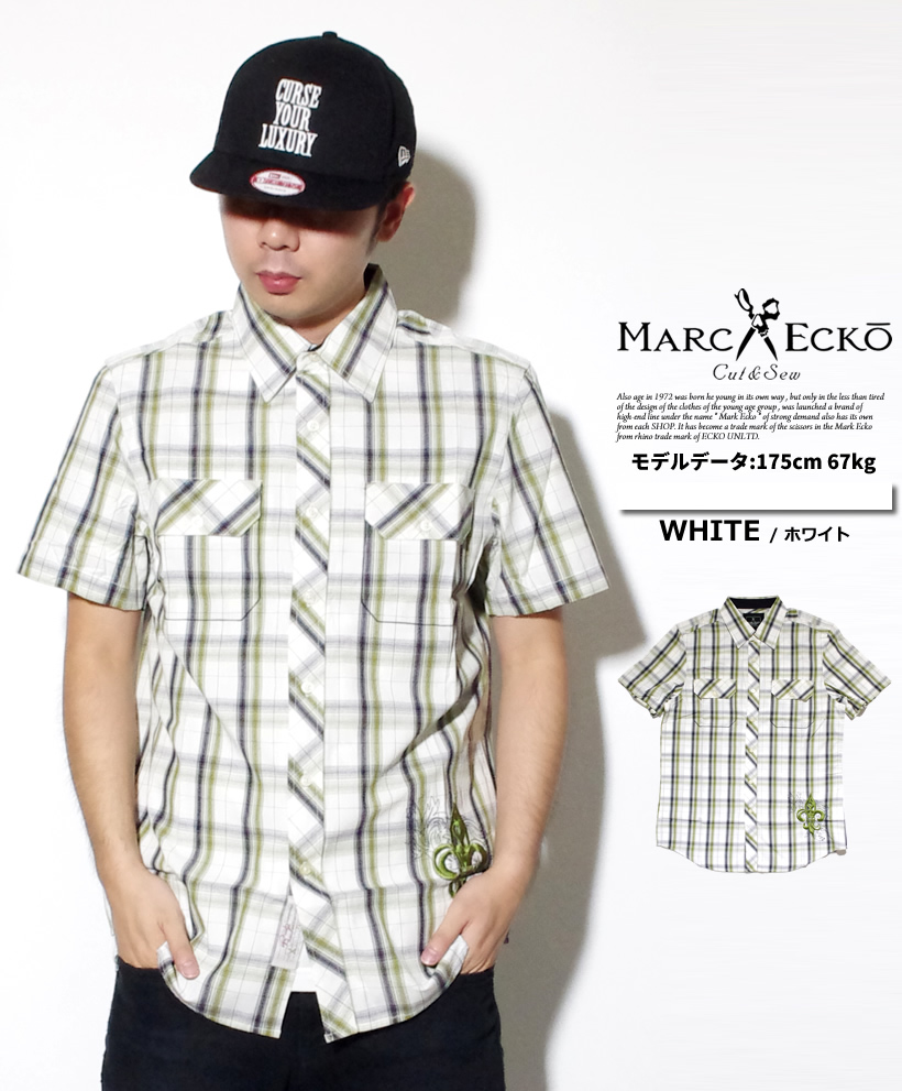 Mサイズ マークエコー MARCECKO シャツ 半袖 ストリート系 B系 ファッション 大きいサイズ