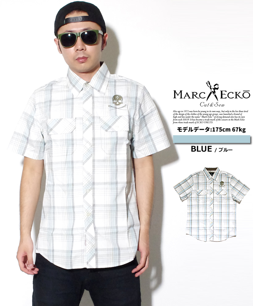 Mサイズ マークエコー MARCECKO シャツ 半袖 ストリート系 B系 ファッション 大きいサイズ