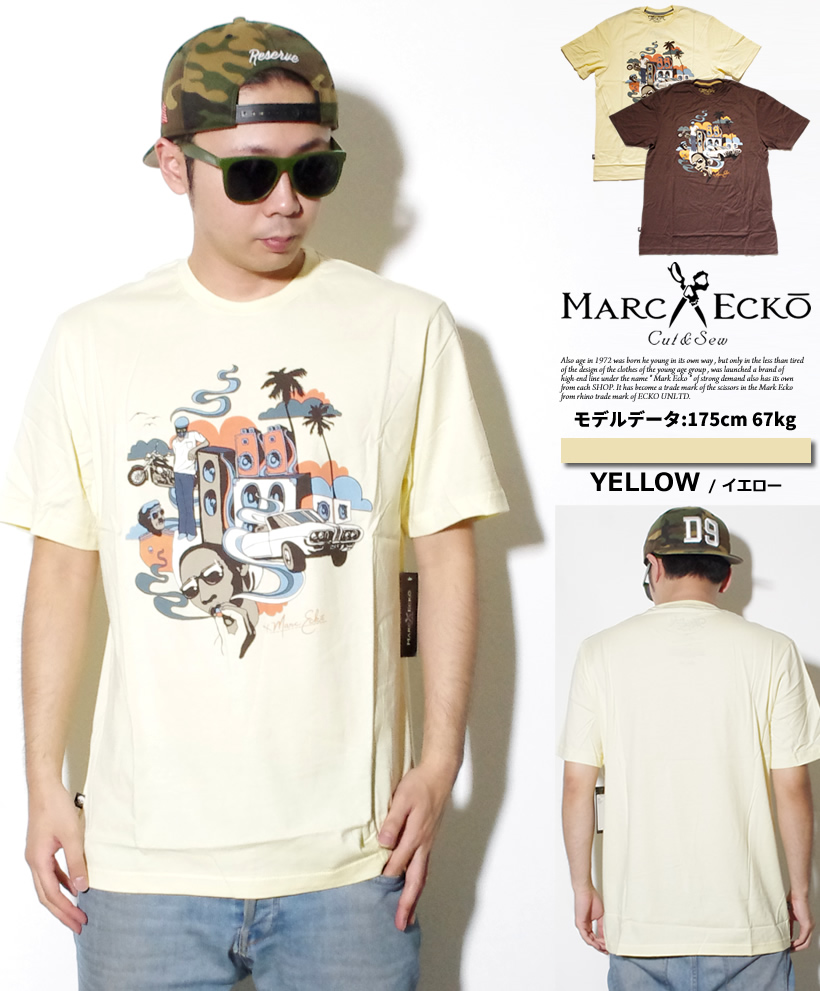 マークエコー MARCECKO Tシャツ 半袖 ストリート系 B系 ファッション 大きいサイズ