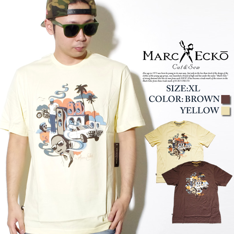 マークエコー MARCECKO Tシャツ 半袖 ストリート系 B系 ファッション 大きいサイズ