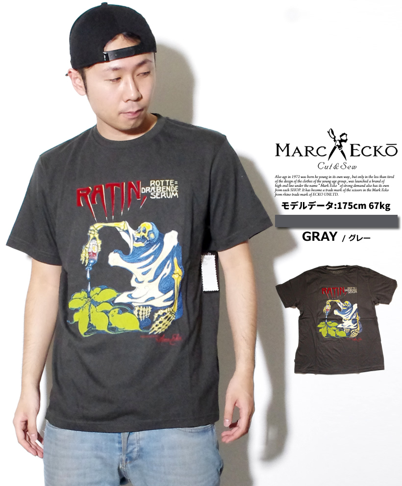 マークエコー MARCECKO Tシャツ 半袖 ストリート系 B系 ファッション 大きいサイズ