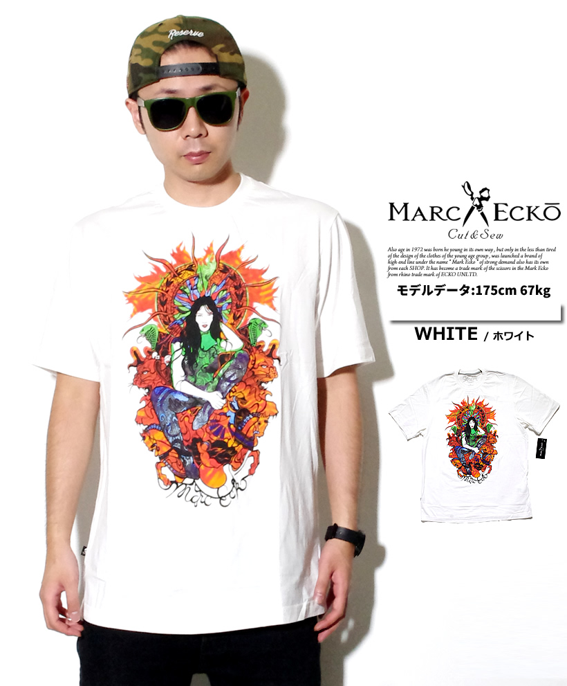 マークエコー MARCECKO Tシャツ 半袖 ストリート系 B系 ファッション 大きいサイズ