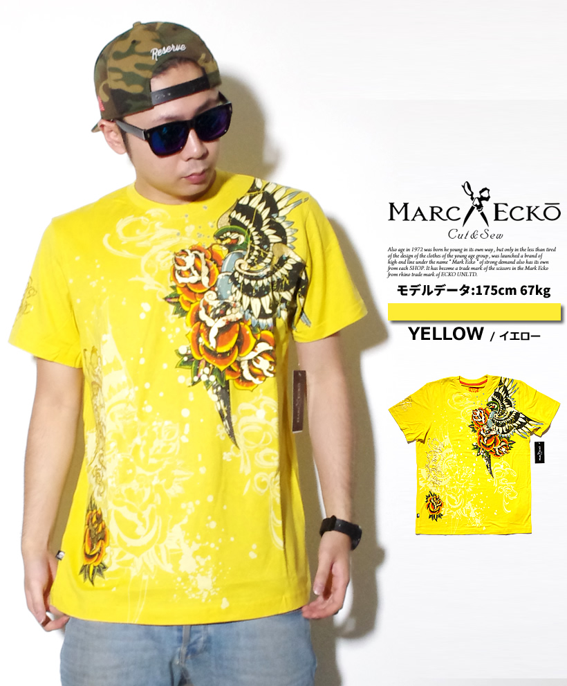 Mサイズ マークエコー MARCECKO Tシャツ 半袖 ストリート系 B系 ファッション 大きいサイズ