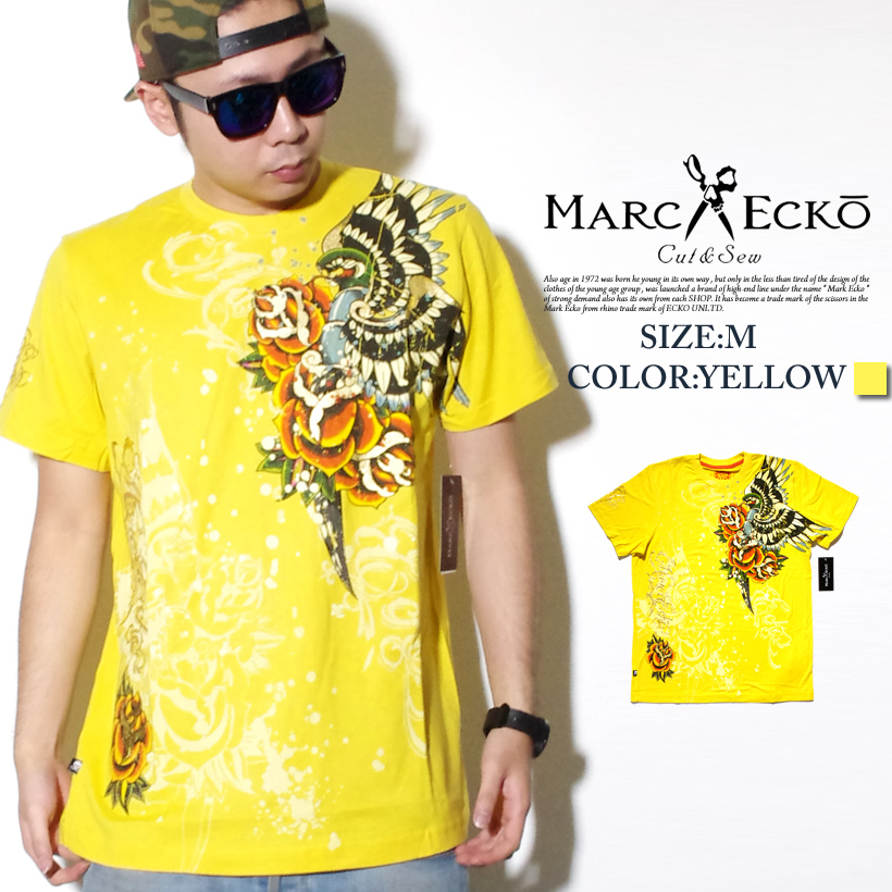 Mサイズ マークエコー MARCECKO Tシャツ 半袖 ストリート系 B系 ファッション 大きいサイズ
