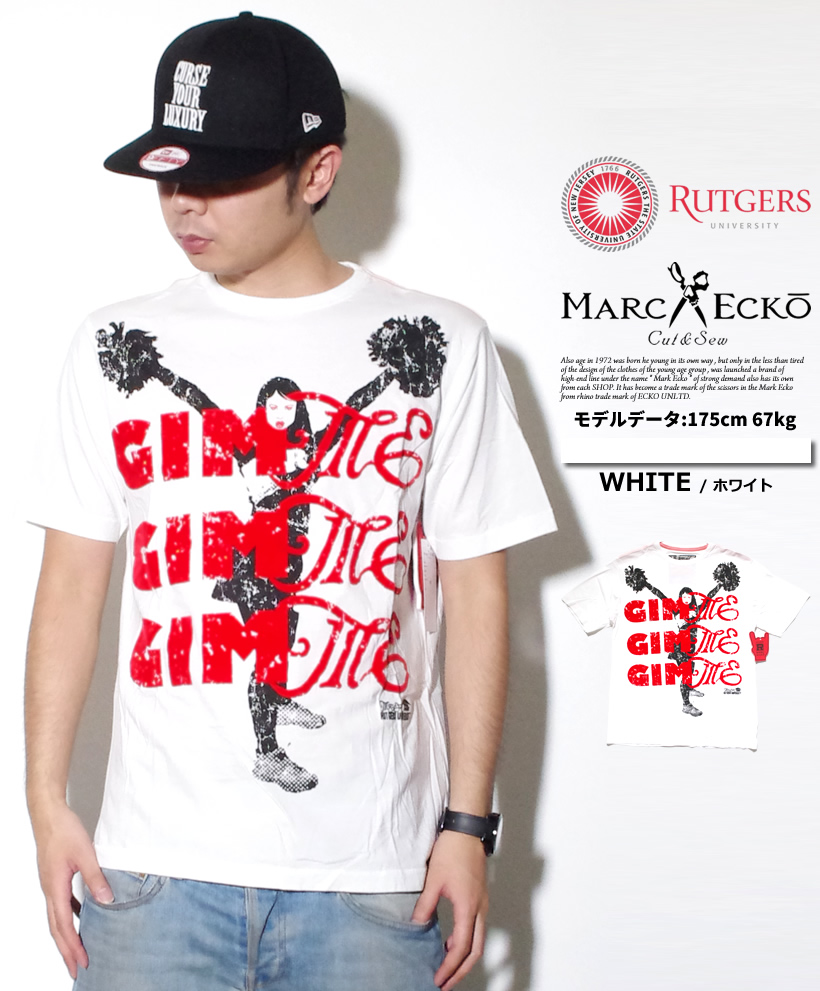 MARCECKO × Rutgers University マークエコー × ラトガース大学 コラボ Tシャツ 半袖 ストリート系 B系 ファッション 大きいサイズ