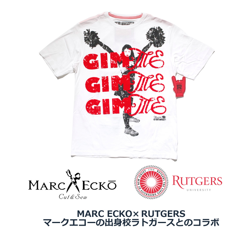 MARCECKO × Rutgers University マークエコー × ラトガース大学 コラボ Tシャツ 半袖 ストリート系 B系 ファッション 大きいサイズ