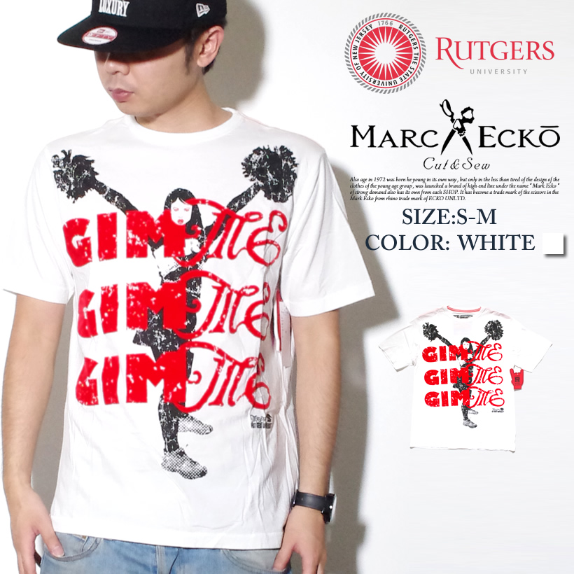 MARCECKO × Rutgers University マークエコー × ラトガース大学 コラボ Tシャツ 半袖 ストリート系 B系 ファッション 大きいサイズ