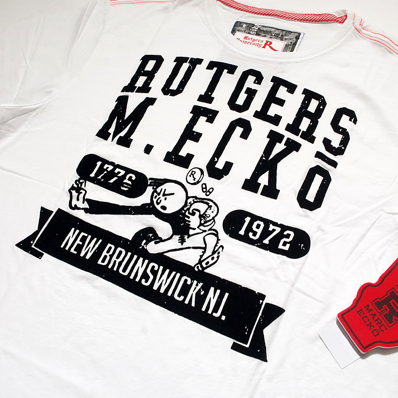 MARCECKO × Rutgers University マークエコー × ラトガース大学 コラボ Tシャツ 半袖 ストリート系 B系 ファッション 大きいサイズ