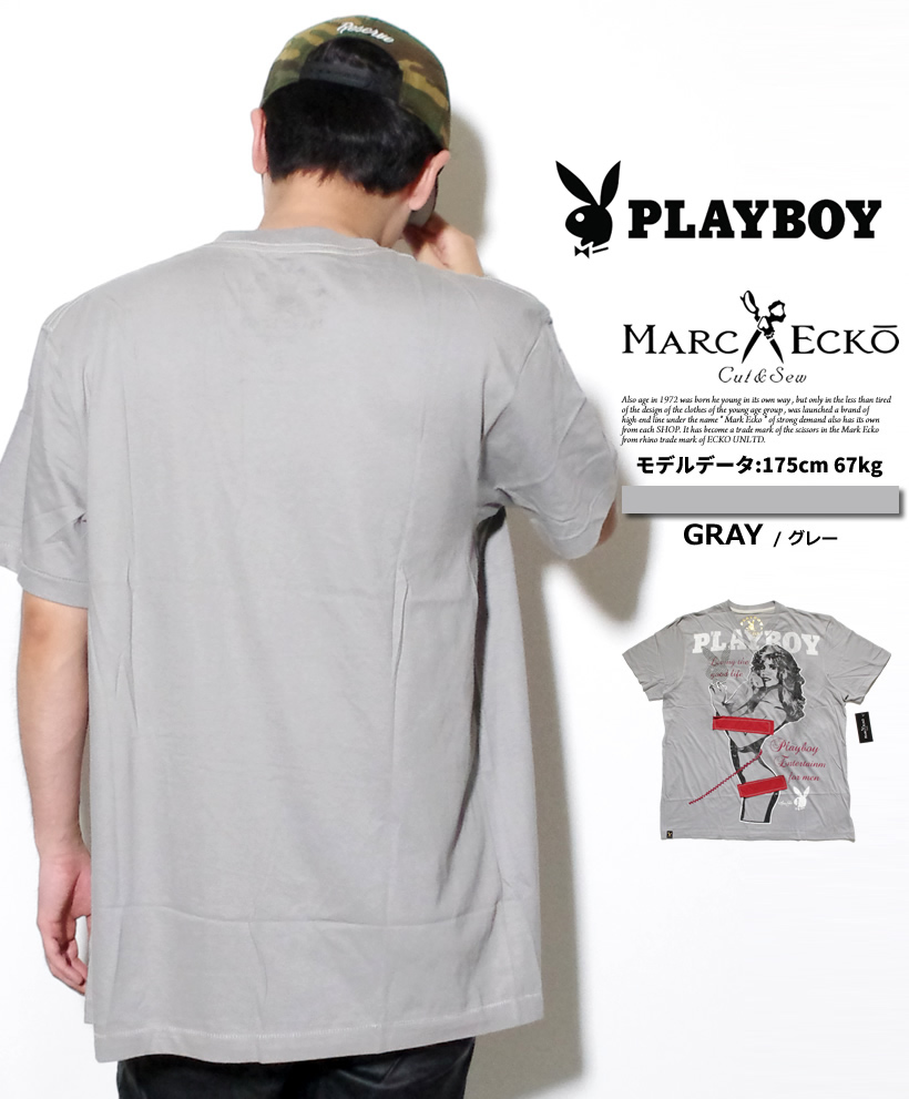 プレイボーイコラボ MARCECKO × PLAYBOY  Tシャツ 半袖 ストリート系 B系 ファッション 大きいサイズ