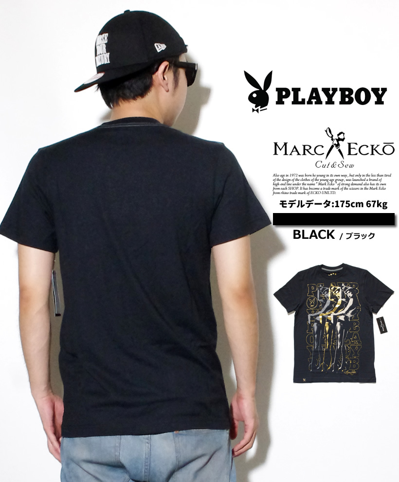 Sサイズ プレイボーイコラボ MARCECKO × PLAYBOY  Tシャツ 半袖 ストリート系 B系 ファッション 大きいサイズ