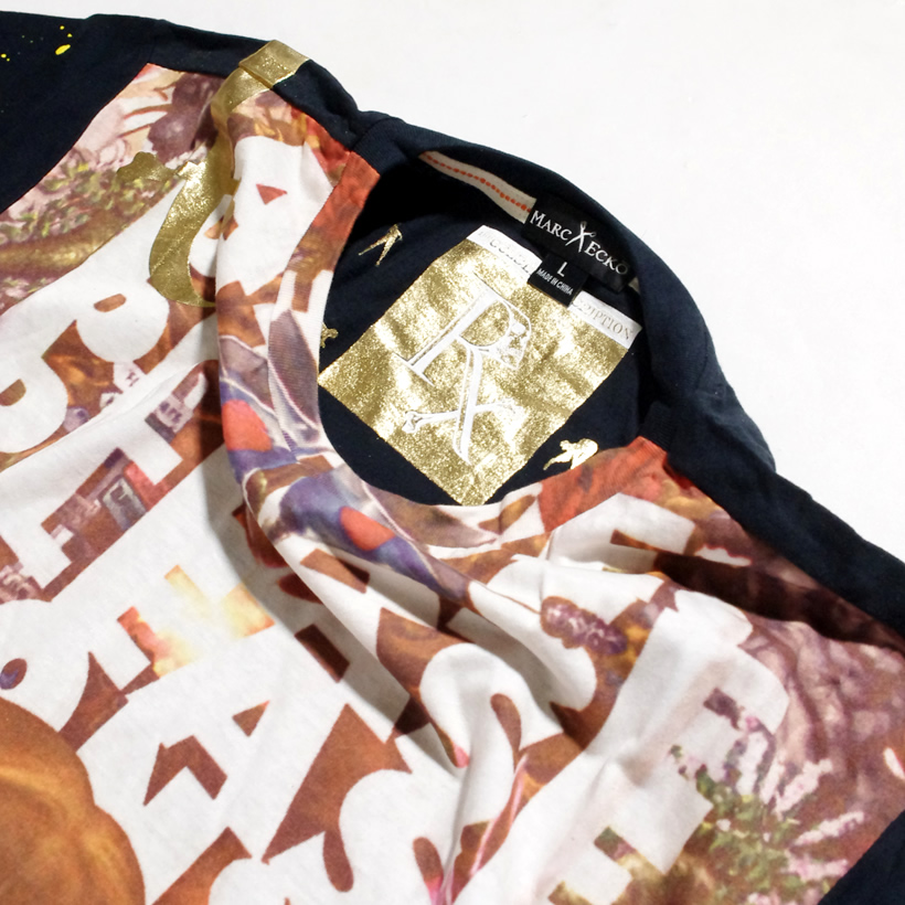 マークエコー MARCECKO Tシャツ 半袖 不思議の国のアリス ストリート系 B系 ファッション 大きいサイズ