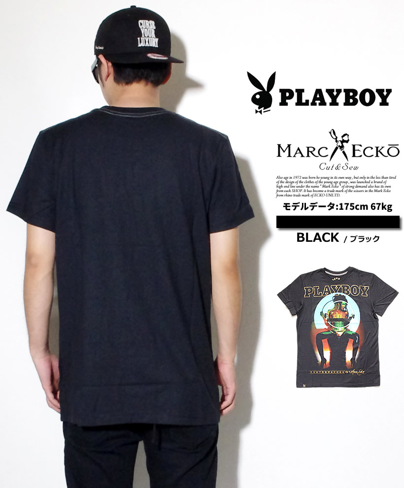 プレイボーイコラボ MARCECKO × PLAYBOY  Tシャツ 半袖 ストリート系 B系 ファッション 大きいサイズ