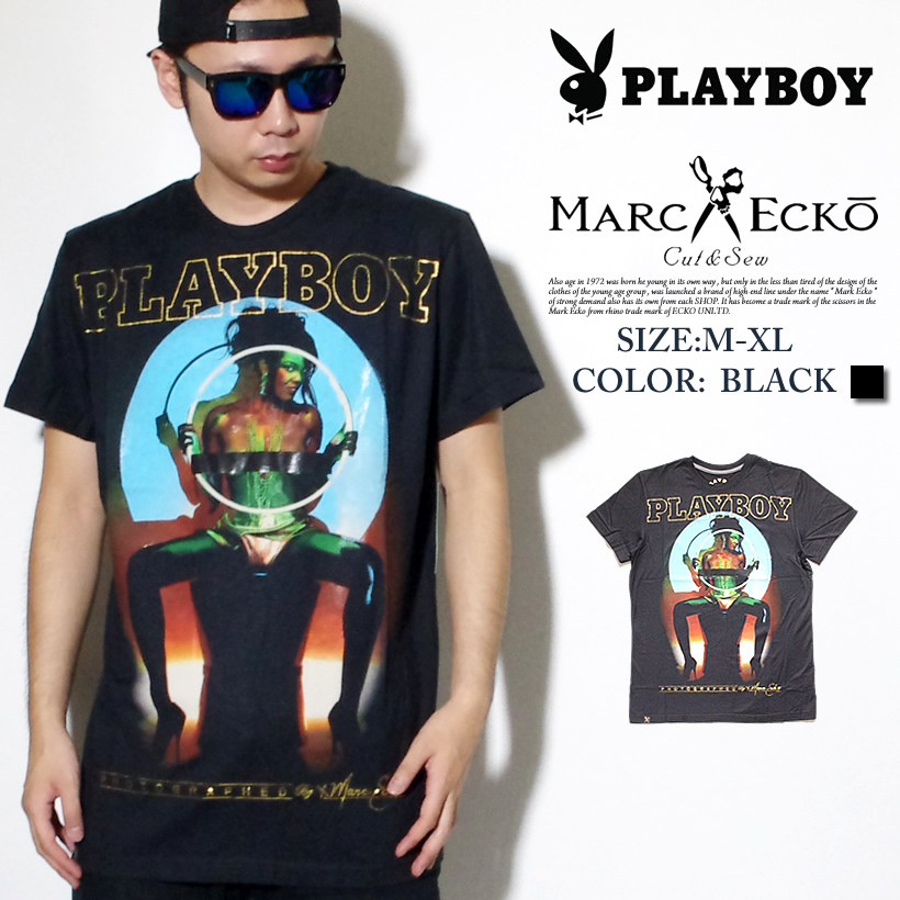 プレイボーイコラボ MARCECKO × PLAYBOY  Tシャツ 半袖 ストリート系 B系 ファッション 大きいサイズ