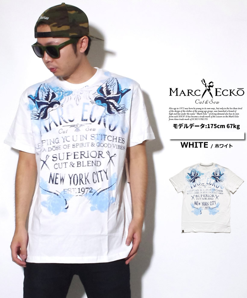 マークエコー MARCECKO Tシャツ 半袖 ストリート系 B系 ファッション 大きいサイズ