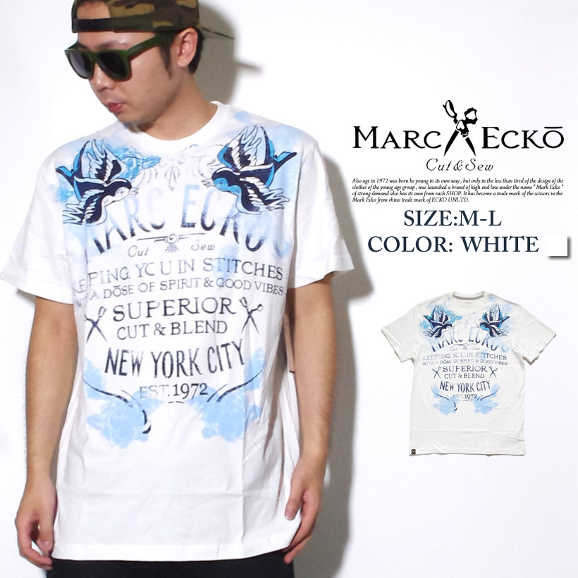 マークエコー MARCECKO Tシャツ 半袖 ストリート系 B系 ファッション 大きいサイズ
