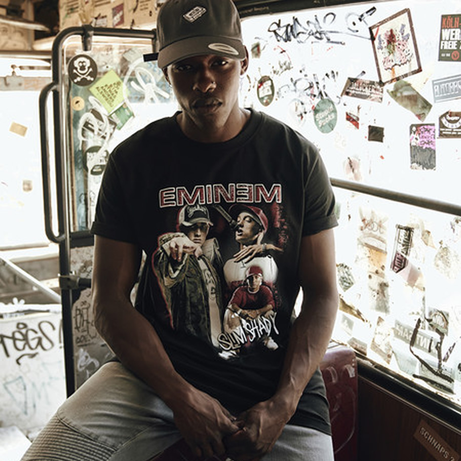 MISTER TEE ミスターティー 半袖Tシャツ メンズ 大きいサイズ エミネム Eminem Slim Shady Tee MT528 b系 ヒップホップ アーティスト ファッション MTTT013