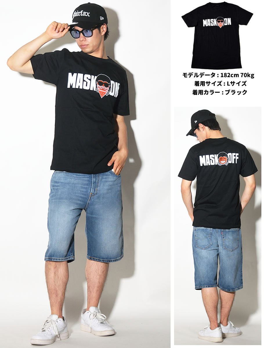 MISTER TEE ミスターティー 半袖Tシャツ メンズ 大きいサイズ Mask On Mask Off Tee MT525 b系 ヒップホップ ファッション MTTT015