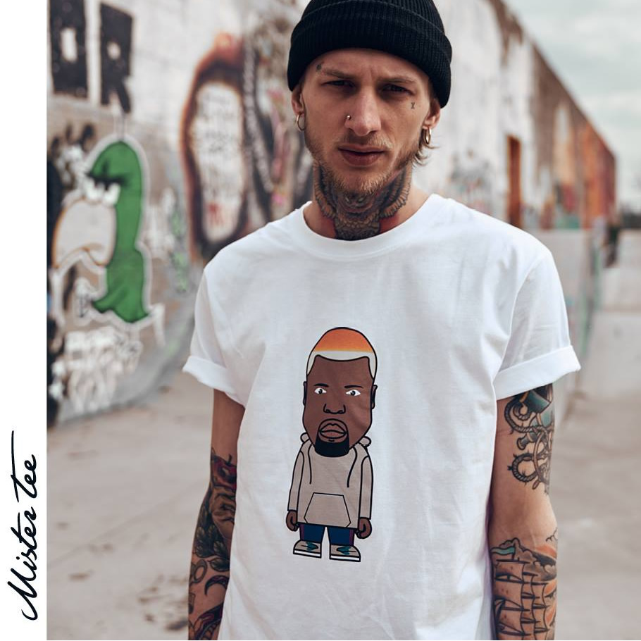 MISTER TEE ミスターティー 半袖Tシャツ メンズ 大きいサイズ カニエ・ウェスト Kanye West NAME ONE TEE MT502 b系 ヒップホップ ファッション MTTT016