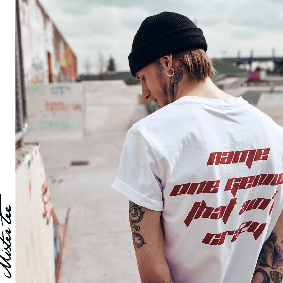 MISTER TEE ミスターティー 半袖Tシャツ メンズ 大きいサイズ カニエ・ウェスト Kanye West NAME ONE TEE MT502 b系 ヒップホップ ファッション MTTT016