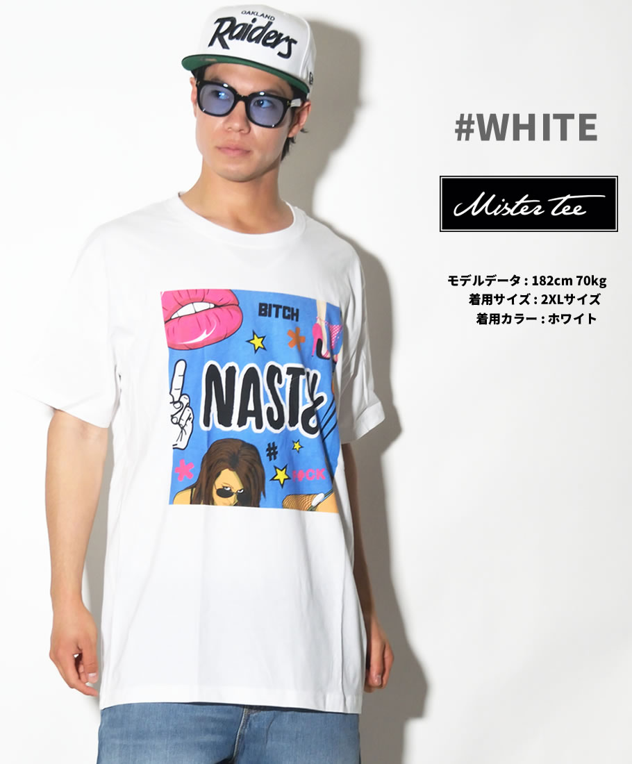 MISTER TEE ミスターティー 半袖Tシャツ メンズ 大きいサイズ NASTY MT520 b系 ヒップホップ ファッション MTTT017