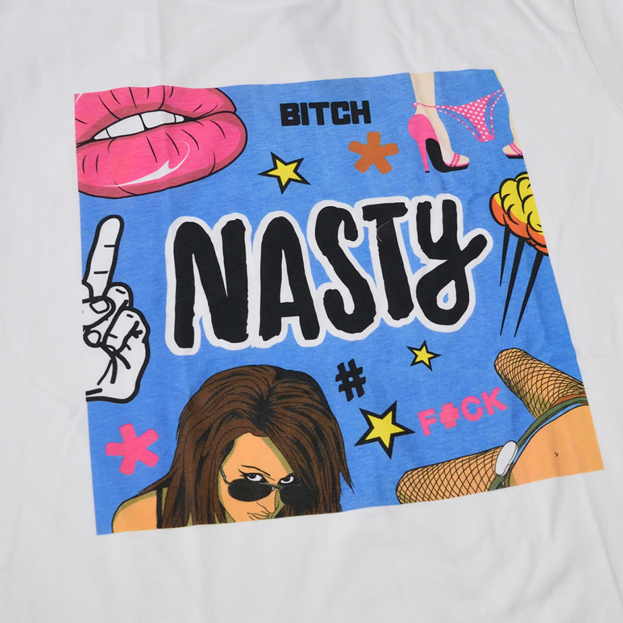 MISTER TEE ミスターティー 半袖Tシャツ メンズ 大きいサイズ NASTY MT520 b系 ヒップホップ ファッション MTTT017