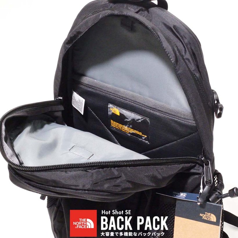 ノースフェイス バックパック Hot Shot SE ホットショット 鞄 メンズ THE NORTH FACE 黒 NF0A3KYJ