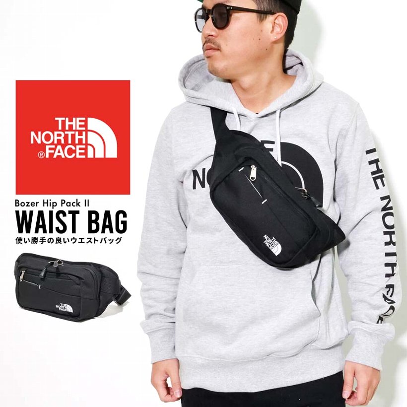 ノースフェイス ボディバッグ Bozer Hip Pack II ボザー ヒップパック 鞄 メンズ THE NORTH FACE 黒 NF0A2UCX