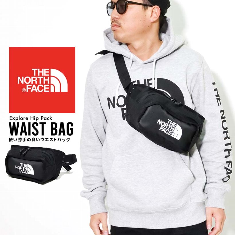 ノースフェイス ボディバッグ Explore Hip Pack ヒップパック 鞄 メンズ THE NORTH FACE 黒 NF0A3KZX