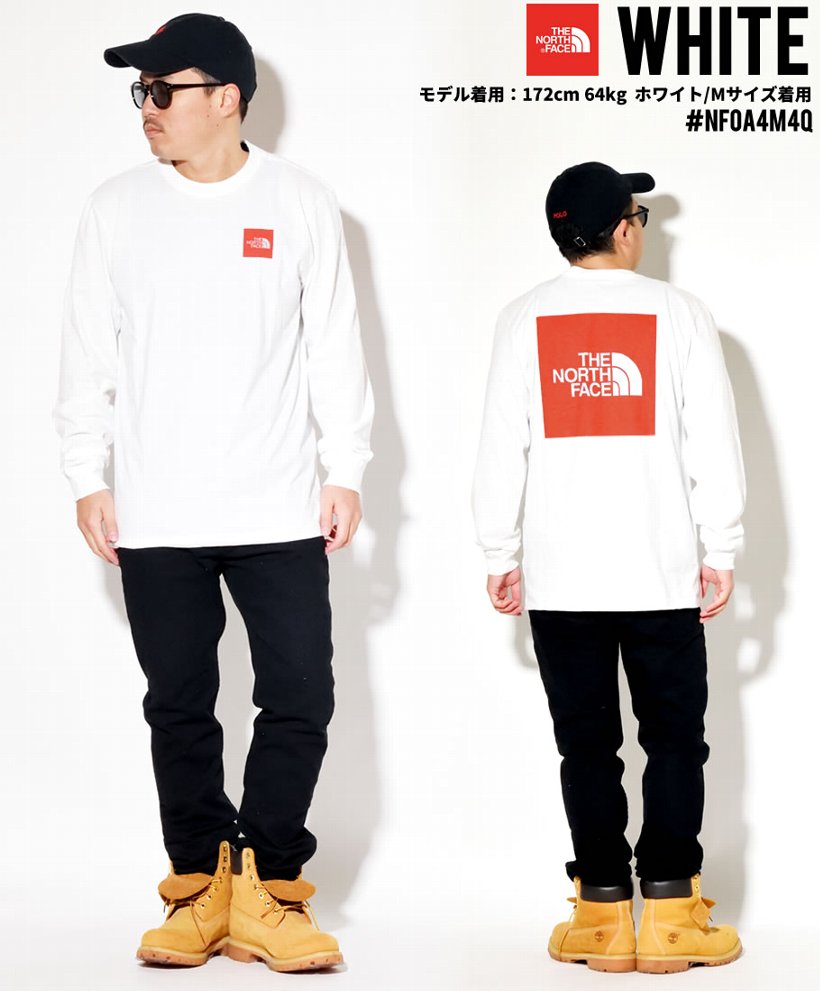 日本未入荷 ノースフェイス Tシャツ メンズ 長袖 ロンT ボックスロゴ THE NORTH FACE USモデル NF0A4M4Q 大きいサイズ 2020春 新作