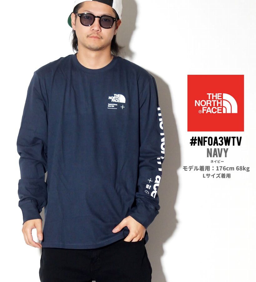 ノースフェイス Tシャツ メンズ 長袖 ロンT ロゴ プリント THE NORTH FACE NF0A3WTV USモデル
