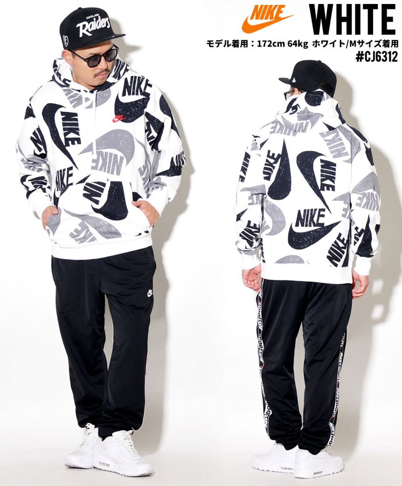 Nike ナイキ パーカー メンズ ロゴ 総柄 M Nsw Club Hoodie Po Aop 1 Cj6312 Nike ナイキ パーカー メンズ ロゴ 総柄 M Nsw Club Hoodie Po Aop 1 Cj6312