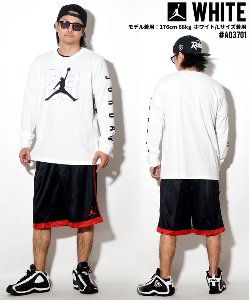 NIKE JORDAN ナイキ ジョーダン Tシャツ メンズ 長袖 ロンT AQ3701 USモデル