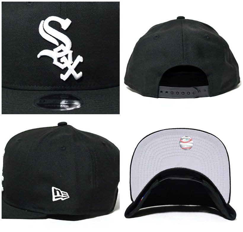 NEWERA ニューエラ スナップバックキャップ 9FIFTY Original Fit シカゴ ホワイトソックス ブラック × ホワイト 11557237 NWCT1316 NEWERA ニューエラ スナップバックキャップ 9FIFTY Original Fit シカゴ ホワイトソックス ブラック × ホワイト 11557237 NWCT1316