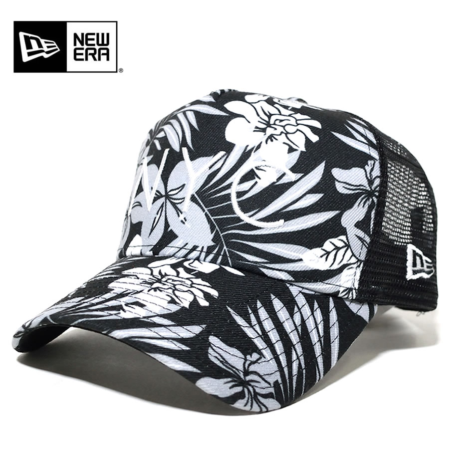 New Era ニューエラ メッシュキャップ 9forty A Frame トラッカー フローラル グレースケール Nyc Nwct1403 New Era ニューエラ メッシュキャップ 9forty A Frame トラッカー フローラル グレースケール Nyc Nwct1403